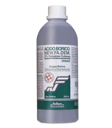 Acido borico new f*3% fl 500ml