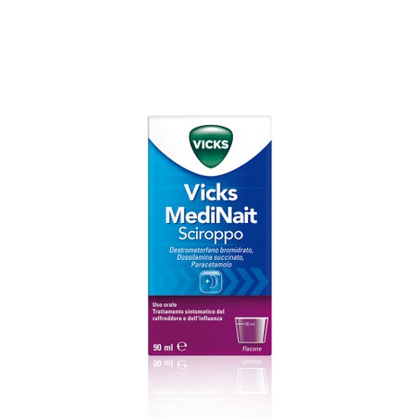 Vicks medinait sciroppo trattamento raffreddore e influenza 90 ml