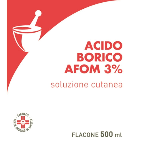 Acido borico afom*3% 500ml Imagem principal do produto