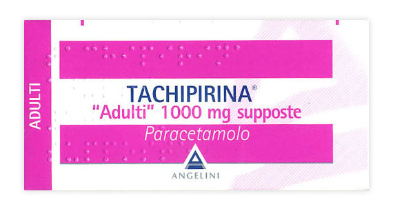 Tachipirina adulti 1000mg paracetamolo 10 supposte