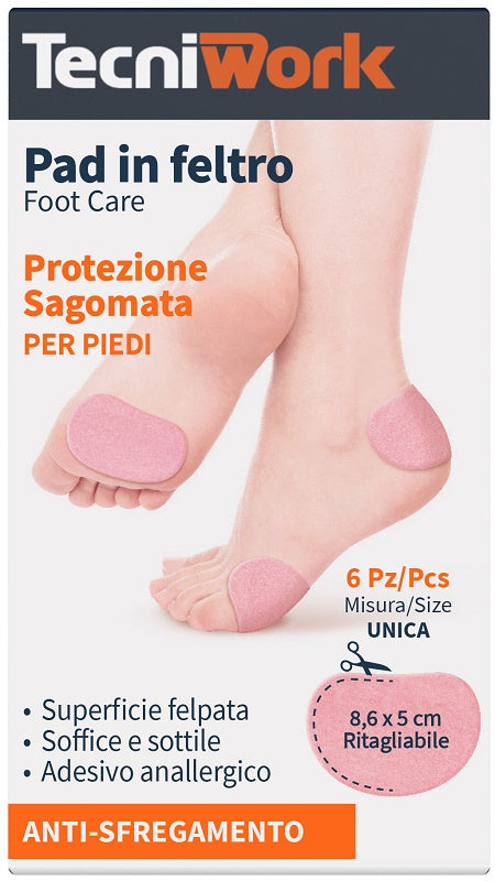 Pad in feltro sagomato 8x6x5cm