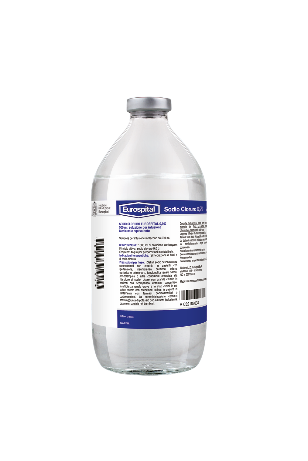 Soluz.fisiol.0.9% 250ml eurosp