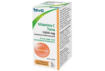 Vitamina c teva*10cpr eff 1g