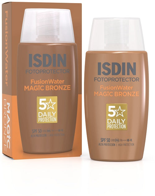 Fusion water magic bronz spf50