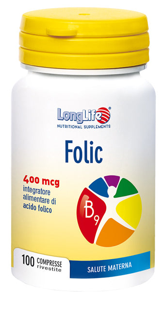 Longlife folic 400mcg 100cpr