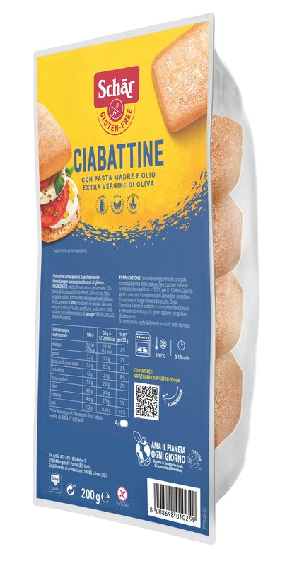Schar ciabattina pane 200g