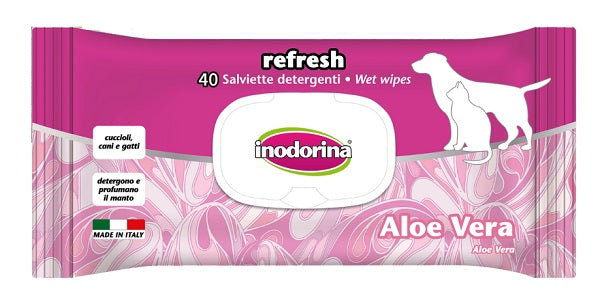 Salviette aloe vera inodorina