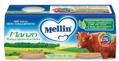 Mellin omog manzo 2x80g