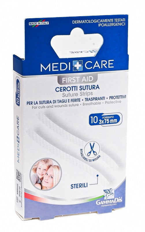 Cerotti sutura sterili 10pz
