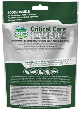 Critical care herbivore 141g