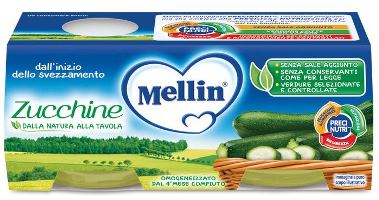 Mellin omog zucchine 2x80g