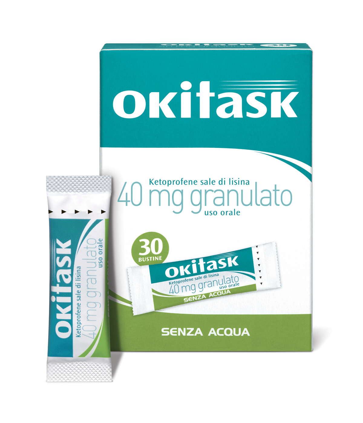 Okitask 40 mg ketoprofene sale di lisina 30 bustine