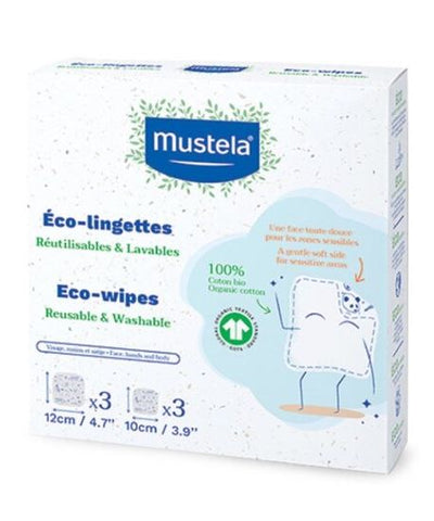Mustela salviette lavabili 6pz
