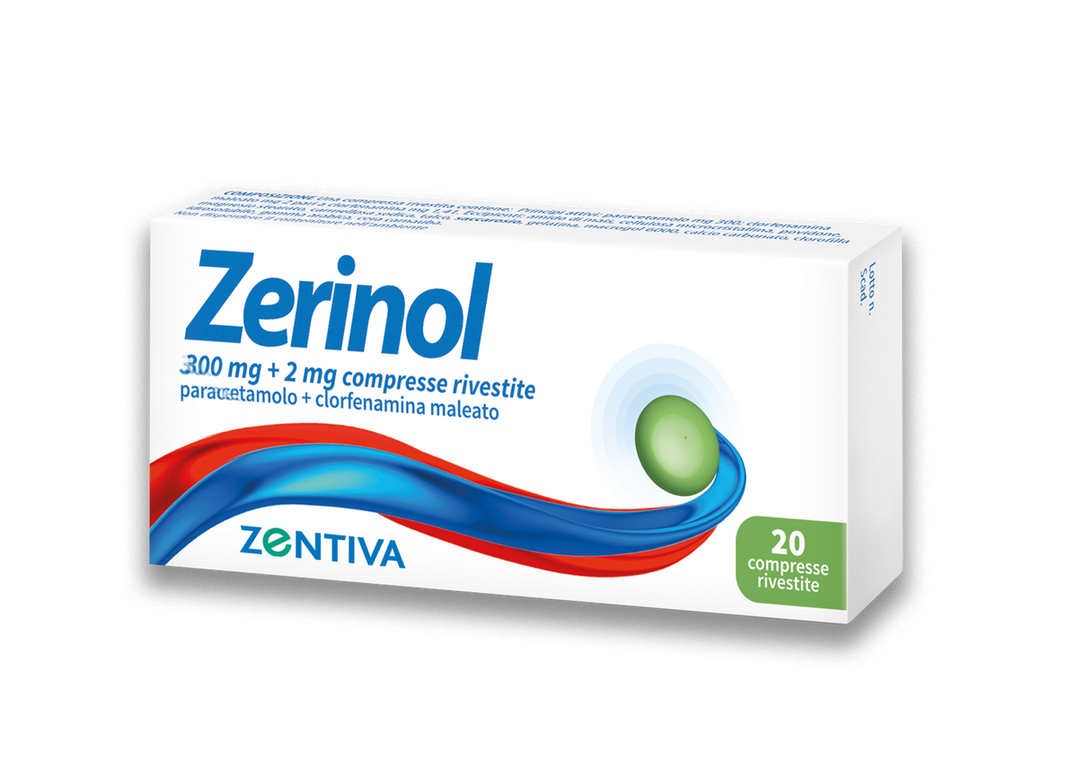 Zerinol*20cpr riv 300mg+2mg