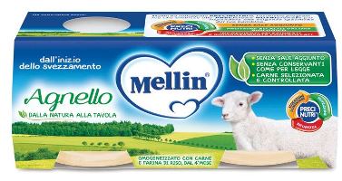 Mellin omog agnello 2x120g