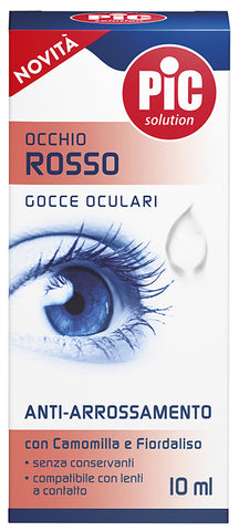 Pic gocce oculari occhio rosso
