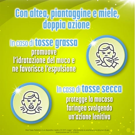 Vivin tosse pediatrico sciroppo tosse secca e grassa 150 ml