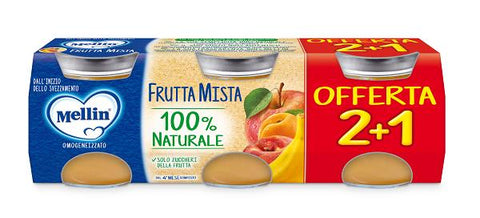 Mellin omog frutta mix 3pz