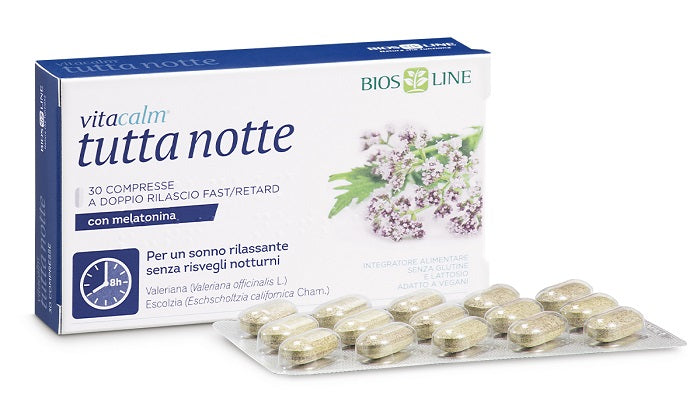 Vitacalm tutta notte mel 60cpr