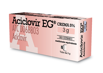 Aciclovir eg*crema  3 g