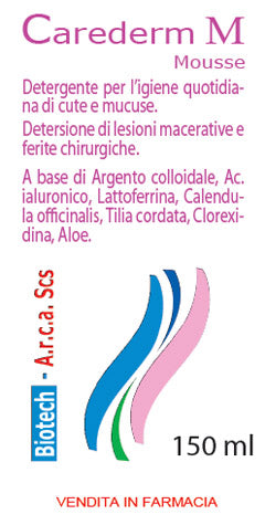 Carederm m mousse 150ml Immagine principale del prodotto