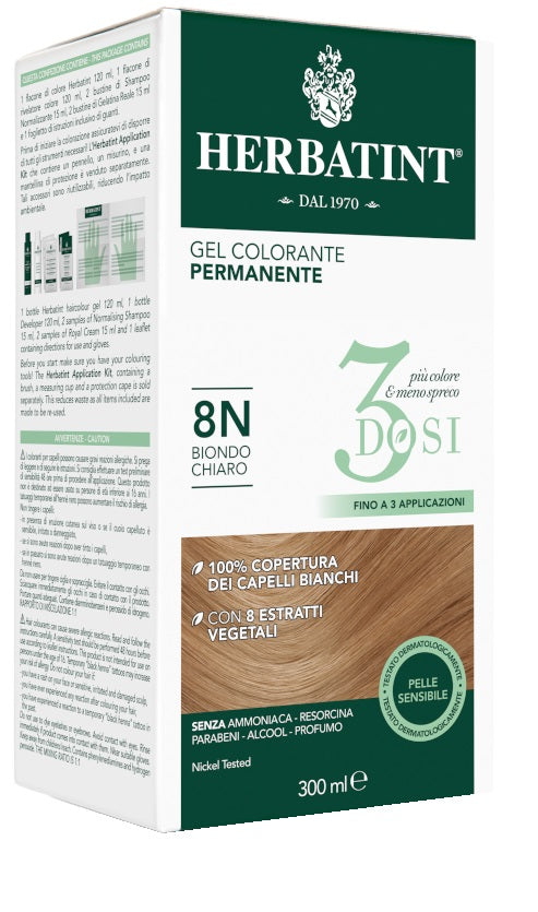 Herbatint 3dosi 8n 300ml