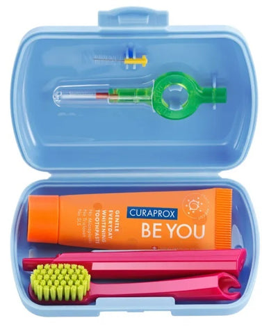 Curaprox travel set blue