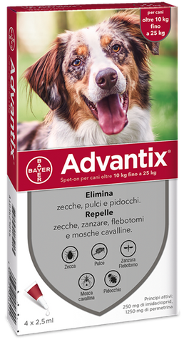Advantix spot on 4pip 2.5ml 25