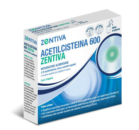 Acetilcisteina 600 zent 20bust