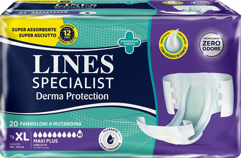 Lines sp derm pan maxi xl 20pz