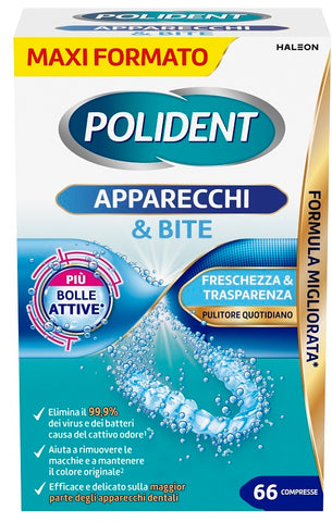 Polident apparecchi bite 66cpr