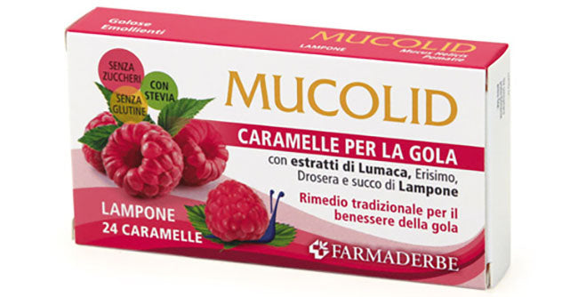 Mucolid lumaca&lampone 24caram