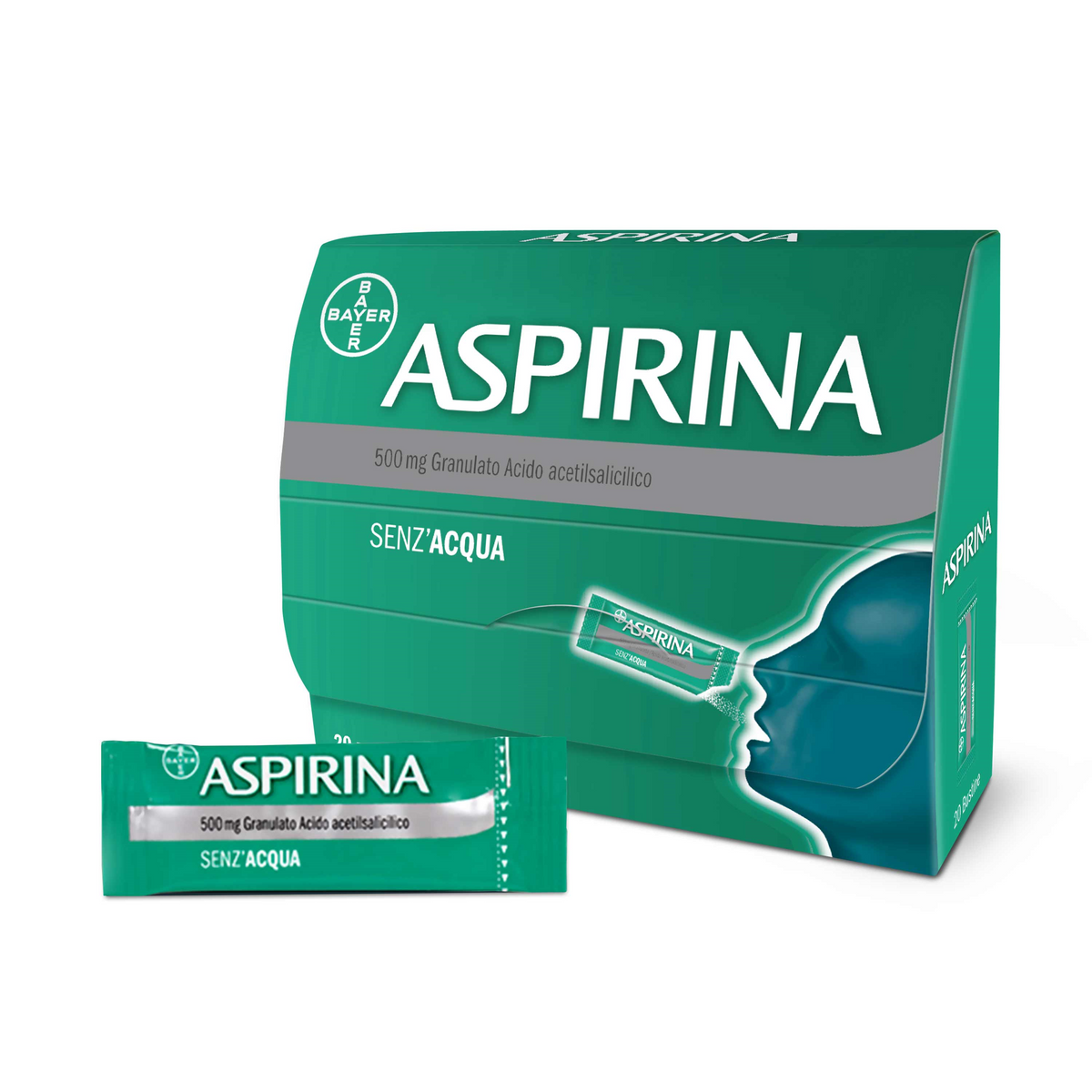 Aspirina*os grat 20bust 500mg Immagine principale del prodotto