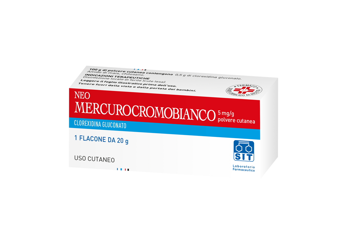 Neomercurocromo bianco polvere