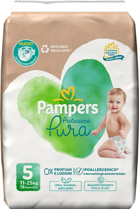 Pampers protezione pura j 19pz