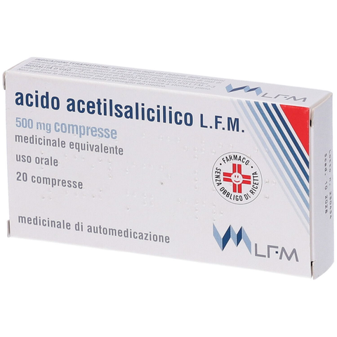 Acido acetilsa.lfm*20cpr 500mg