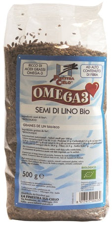 Semi lino bio 500g omega 3