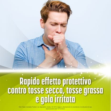 Vivin tosse complete pocket 3 in 1 tosse secca tosse grassa mal di gola 14 stick