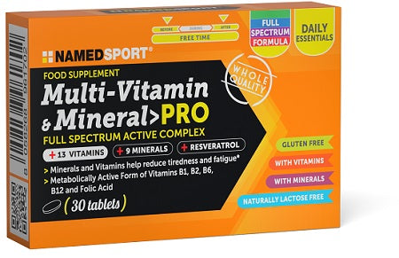 Multi vitamin&mineral pro30cpr