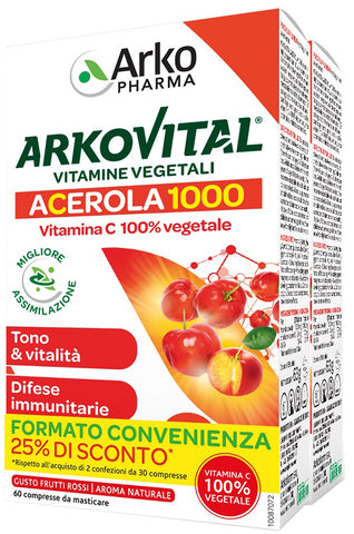 Arkovital acerola 1000 fa60cpr