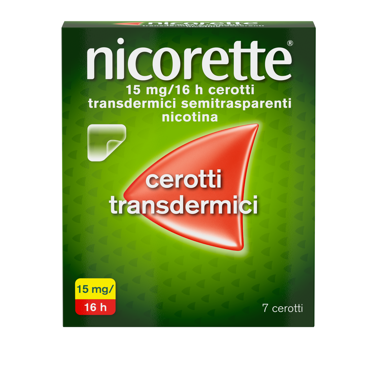 Nicorette*7cer transd 15mg/16h