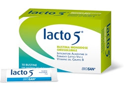 Lacto 5 10 bustine oros s/glut