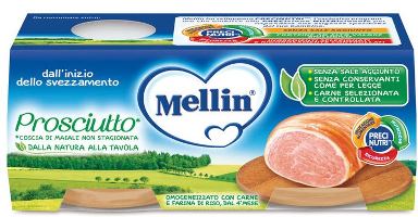 Mellin omog prosciutto 2x80g