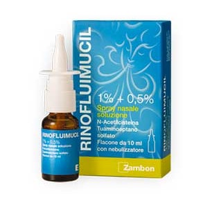 Rinofluimucil spray nasale 1%+0,5% n-acetilcisteina riniti 10 ml