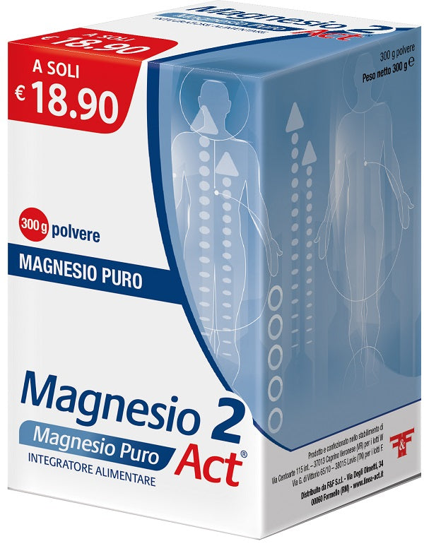 Magnesio 2 act mg puro 300g