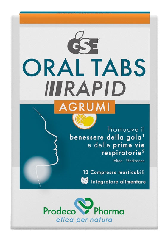 Gse oral tabs rapid agrum12cpr