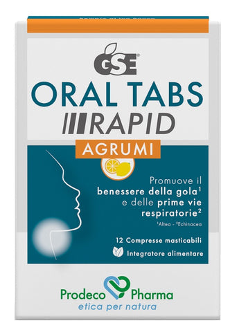 Gse oral tabs rapid agrum12cpr