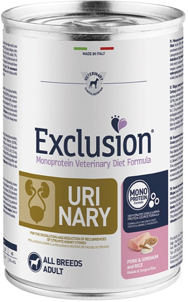 Exclusion urinary pork/sorghum