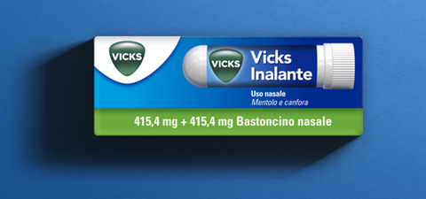 Vicks inalante bastoncino nasale mentolo / canfora 1g