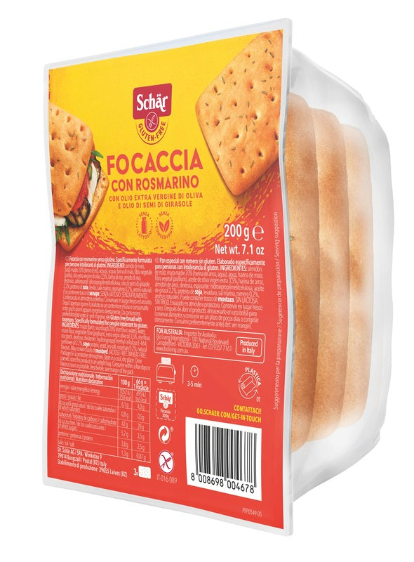Schar focaccia rosmarino 200g